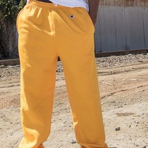 champion sweatpants yellow